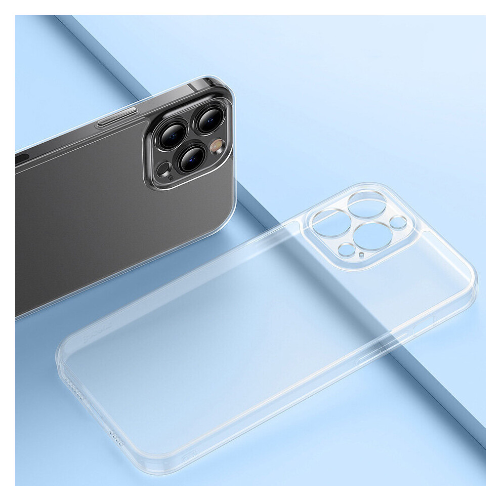 Baseus For Iphone 13 13 Pro 13 Pro Max Case Frosted Ultra Thin Anti Fingerprint Shockproof Glass+Tpu Protective Case 6901912786607
