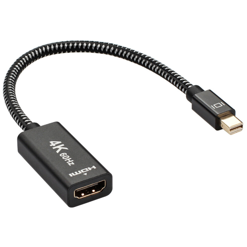 Mini Displayport Cable To Hdmi Cable 4K 60Hz Aluminum Alloy Mini Dp To Hd Cable Video Cable Cord For Pc Hdtv Black 817211083155