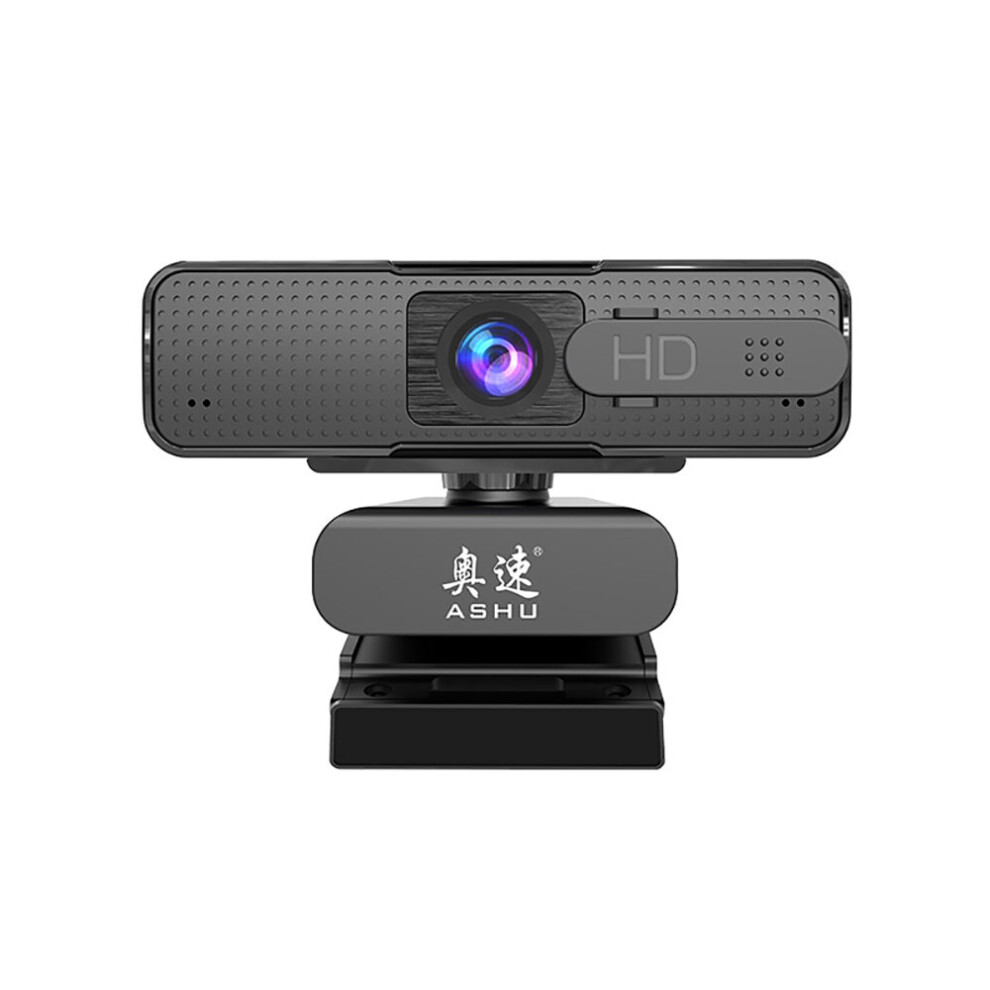 Ashu H701 1080P Hd Webcam Digital Noise Reduction Microphone Autofocus Lens Plug And Play With Multifunctional Base Black 6906143553363