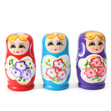 5Pcs set Russian Nesting Dolls Babushka Matryoshka Dolls Set Wooden Hand Paint Kids Toys Gifts for Kids Childrens