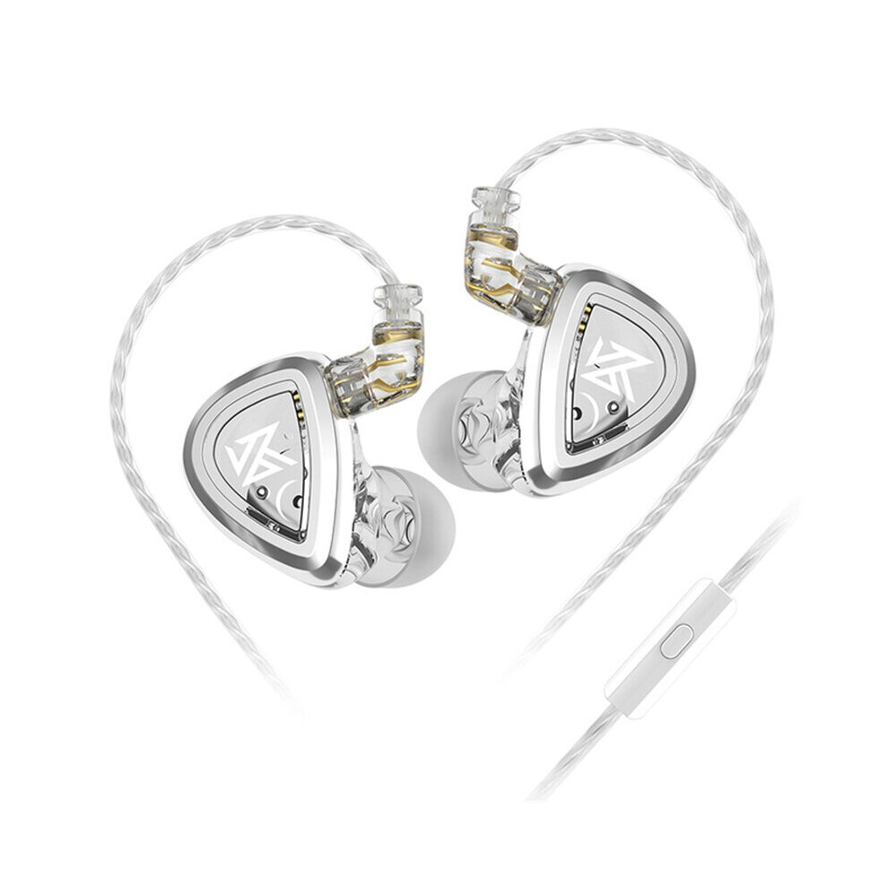 Kz Eda Wired Earphone 3.5Mm Jack Earbuds Hifi Bass Music Zinc Alloy Sport Earbuds Computer Headphone With Mic White 6900979223803