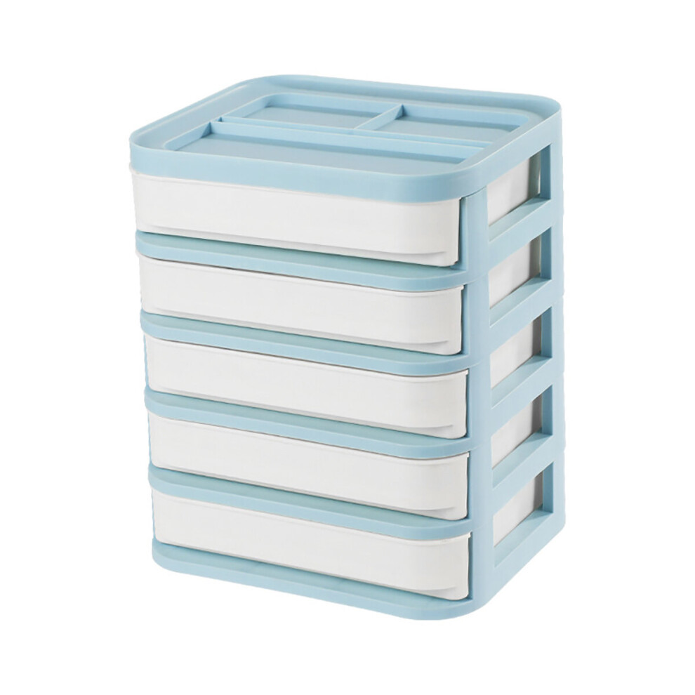 Desktop Cosmetics Storage Box Plastic Makeup Organizer Drawer Type Sundries Case 1 2 3 4 5 Layers Nail Polish Lipstick Jewelry Case