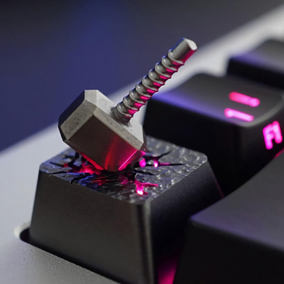 Holyoops Thors Hammer Keycap Esc Keycap Titanium Aluminum Alloy For Mechanical Keyboards 6906143348709