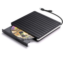 External DVD Drive USB 3.0 Type C CD Drive Dual Port DVD RW Player Portable Optical Burner Writer Rewriter High Speed Data Transfer for Laptop Noteb
