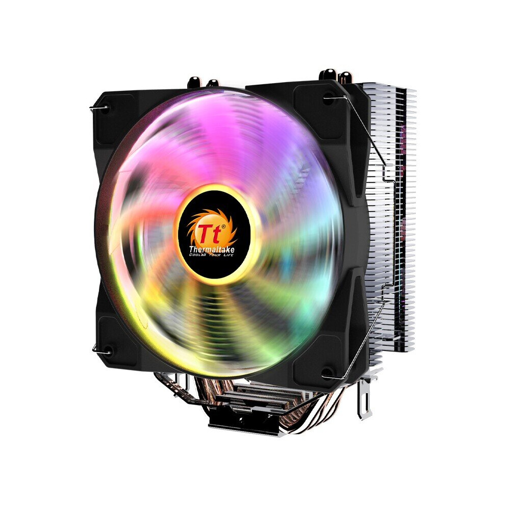 Thermaltake S400 Rgb Cpu Cooler 4 Heat Pipes 4Pin Pwm Support Intel Lga775 115X 1366 1200 And Amd Am4 Am3+ Am3 Am2+ Am2 Fm1 Fm2 6901249928398