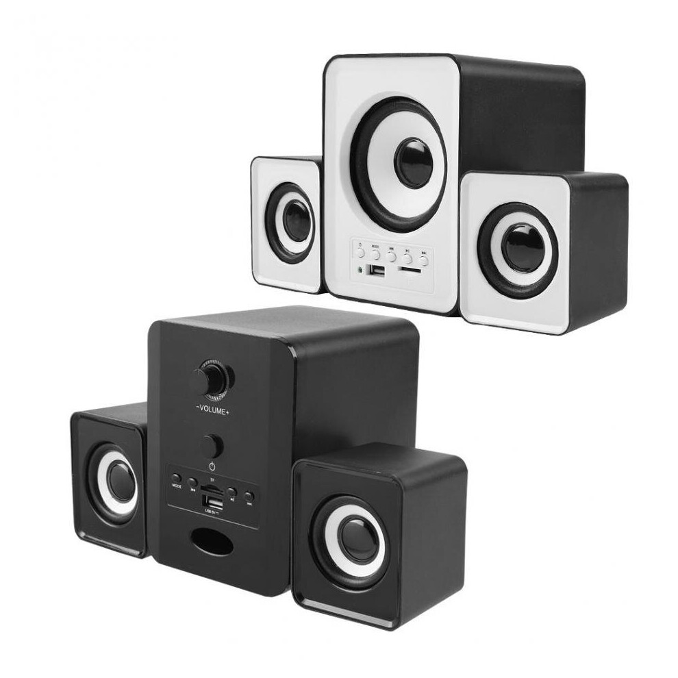 Sada D 230 Mini Wireless Bluetooth 2.1 Stereo Compurter Speaker Tf U Disk Fm Radio Music Player Fpr Pc Laptop Tv Black/White 733515700720