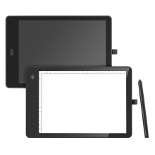 11 inch 2 in 1 LCD Copy Board + Writing Board Both Sides Available Painting Drawing Pad Art Graphics Tablet LED Light Tracing Pad for Computer Phone