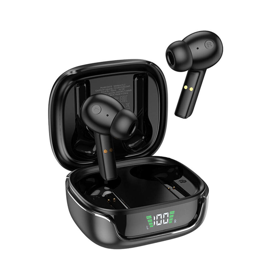 Hoco Ew18 Tws Bluetooth V5.3 Earphone 13Mm Dynamic Driver Stereo 300Mah Battery Led Display Smart Touch Sports Headset 6900994910108