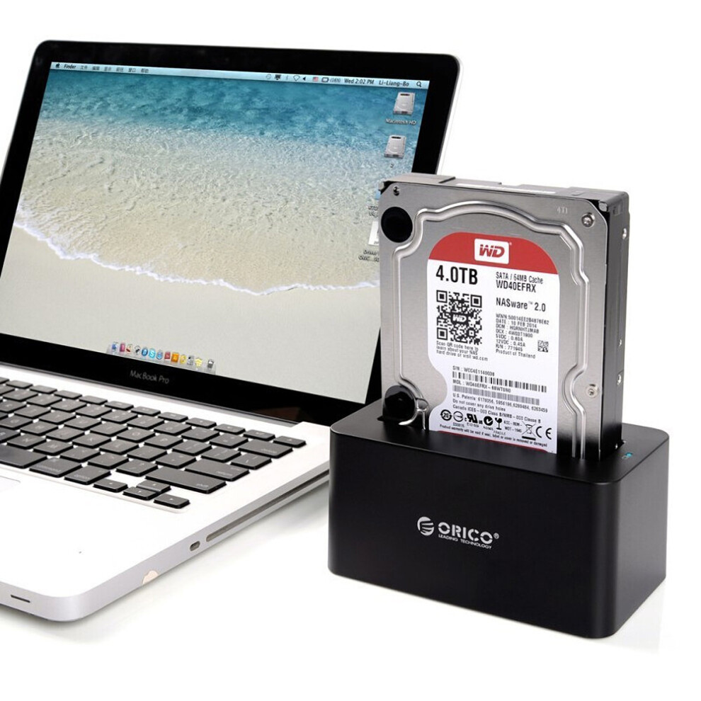 Orico 6619Us3 Usb3.0 To Sata Hard Drive Docking Station 5Gbps Hrad Drive Enclosure For 2.5'' 3.5'' Hdd Black 6954301139768