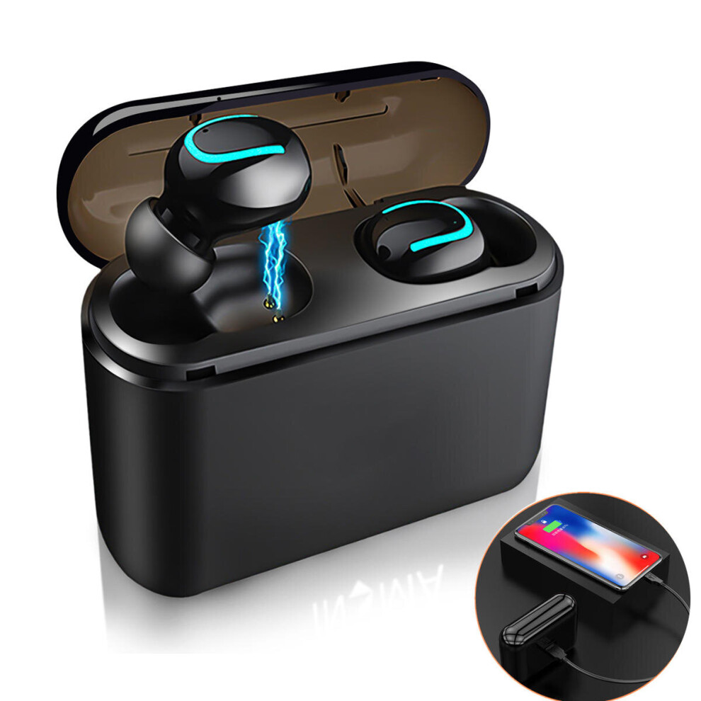 Tws True Wireless Mini Dynamic Bluetooth 5.0 In Ear Earphone Headphones Sport Earbuds With Charging Case 632422889958