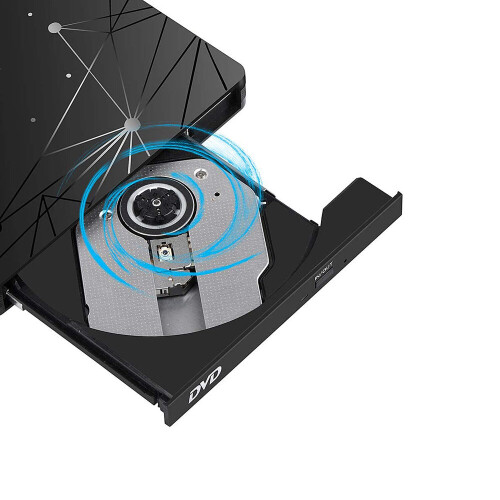 External Optical Drive Portable USB 3.0 DVD CD Drive CD DVD Burner Player RW Drive for PC Windows XP  2003  Vista  7 8, Linux, Mac System 2