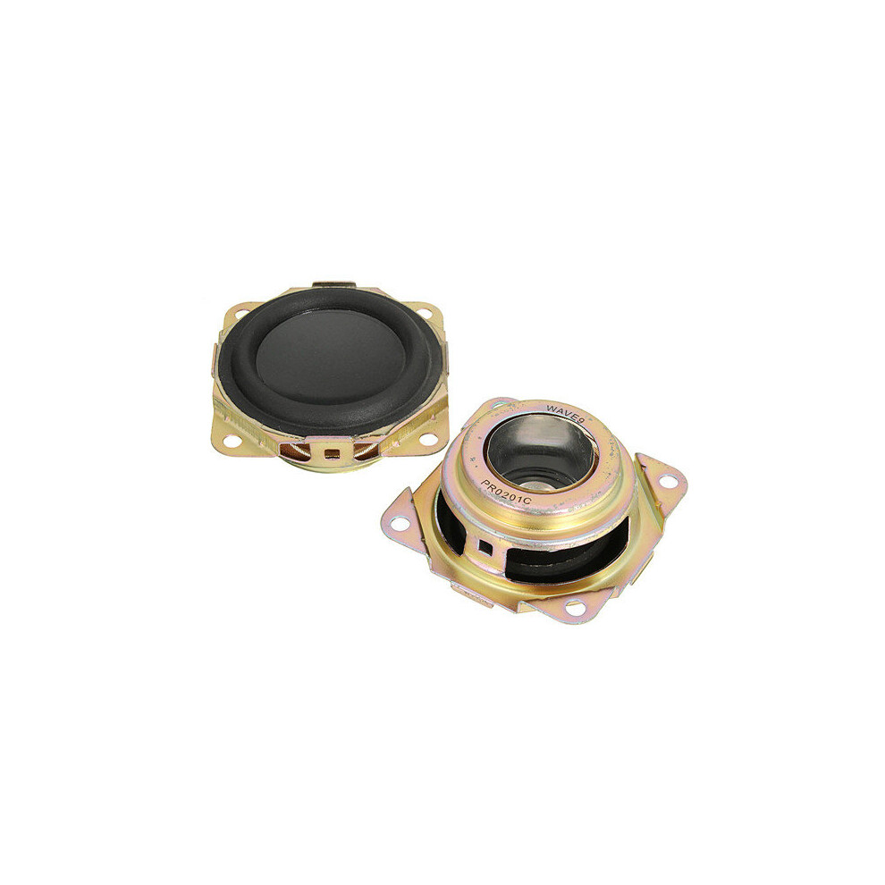 2Pcs Passive Radiator Loudspeaker Auxiliary Bass Speaker Black 784958855195