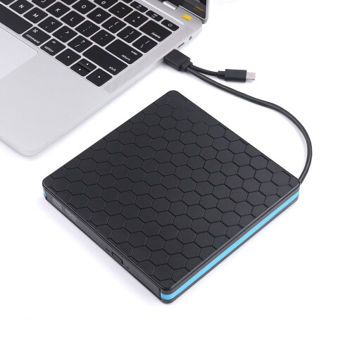 External Optical Drive USB 3.0 Type C CD DVD VCD Burner Player Reader RW Drive for PC Windows XP  2003  Vista  7 8, Linux, Mac System 1