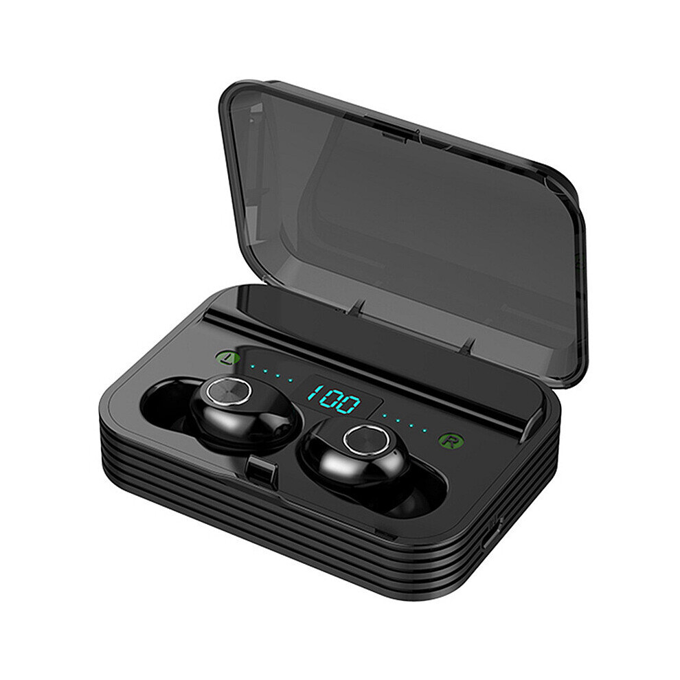 F9 7 Tws Bluetooth 5.0 Led Display Bilateral Call Earphone Depth Waterproof Sport Stereo Bass Headphones With Mic Charging Box 6906140625148