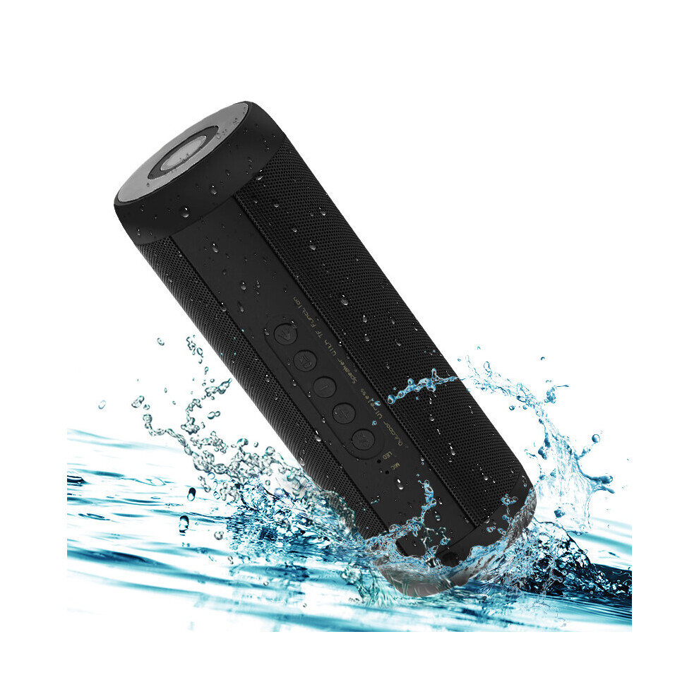 Bakeey T2 Wireless Bluetooth Speaker Dual Units Outdoors Bass Soundbar Tf Card Led Flashlight Waterproof Subwoofer With Mic 6900068558663
