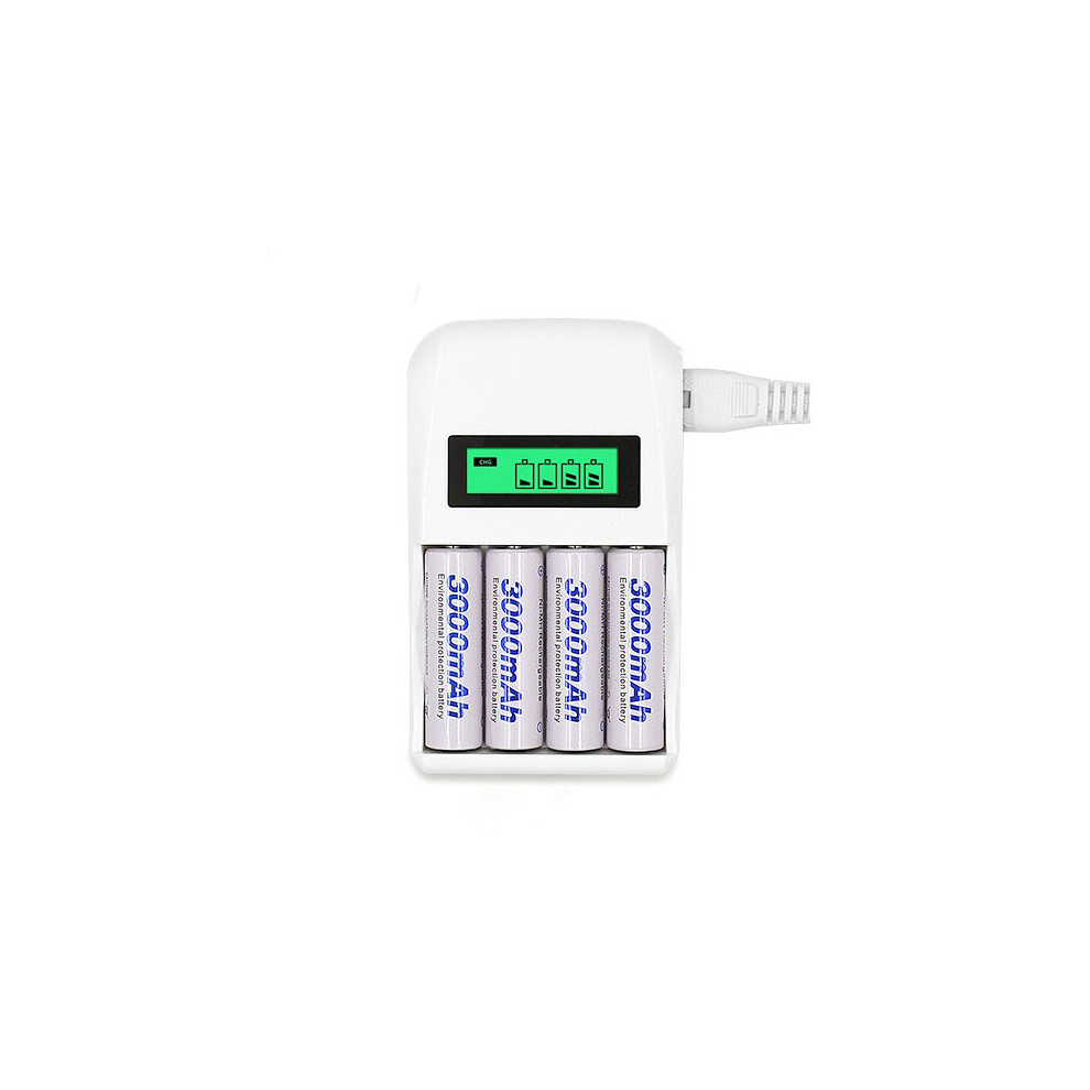 Palo C907w 4 Slots Smart Intelligent Charger For Aa Aaa Nicd Nimh Battery Lcd Display 6900216382737