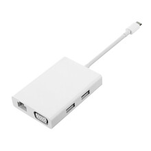 Xiaomi USB C Type C To 2K@60Hz VGA Gigabit Ethernet Port 2 USB 3.0 Hub Type C Multi functional Hub
