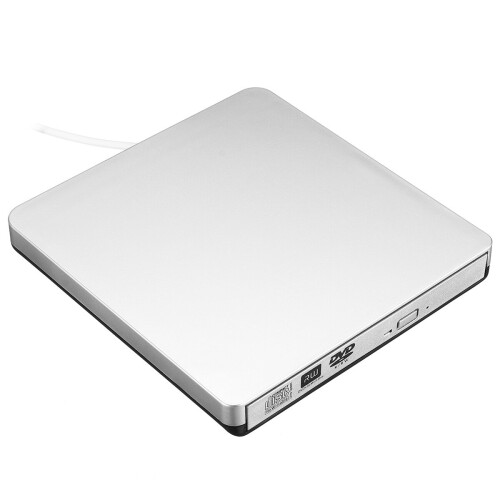 Silver USB3.0 DVD External Drive CD DVD RW Player CD RW Burners Optical Driver Writer DVD Writer Reader for PC Desktop Computer 2