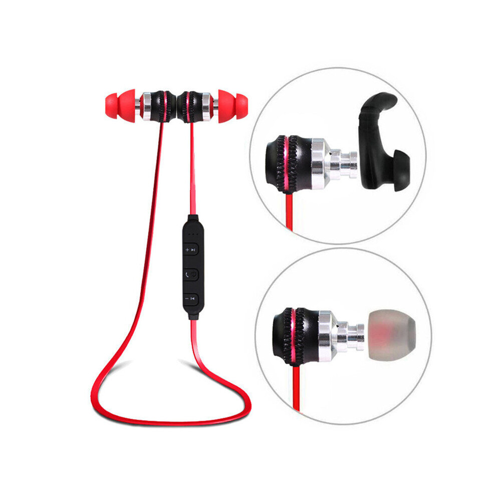 Caldecott Bt Kdk03 Wireless Bluetooth Earphone Magnetic Adsorption Noise Cancelling Stereo Headphone 615855490106