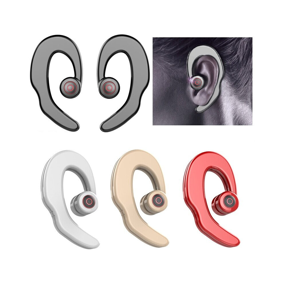 [True Wireless] S2 Tws Bone Conduction Earhooks Dual Bluetooth Earphone Stereo Headphone With Mic 616262931190