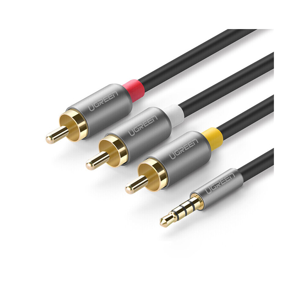 Ugreen Av138 1.5M 3.5Mm To Av 3Rca Audio Video Cable Gold 738121502072