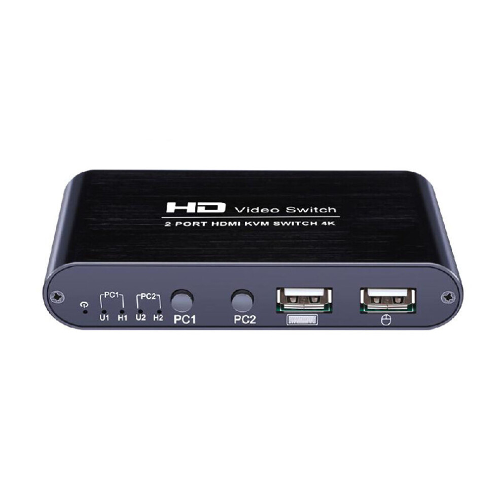 Aimos Hd Video Switch 2 Port Hdmi Kvm Switch 4K Share Switcher Splitter Box To Share Printer Keyboard Mouse 6906141291939