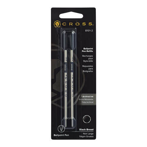 Cross Cross Cross Broad Ballpoint Pen Refill (Pack of 2)