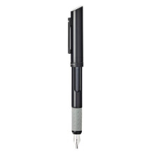 Schwarzer Sheaffer-Kalligrafiestift mit feiner Spitze und schwarzem Besatz