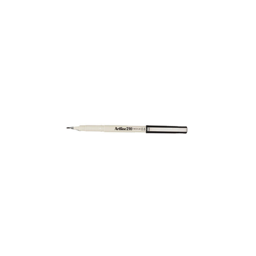 Artline Fineliner Medium Pen 0.6mm (Box of 12)