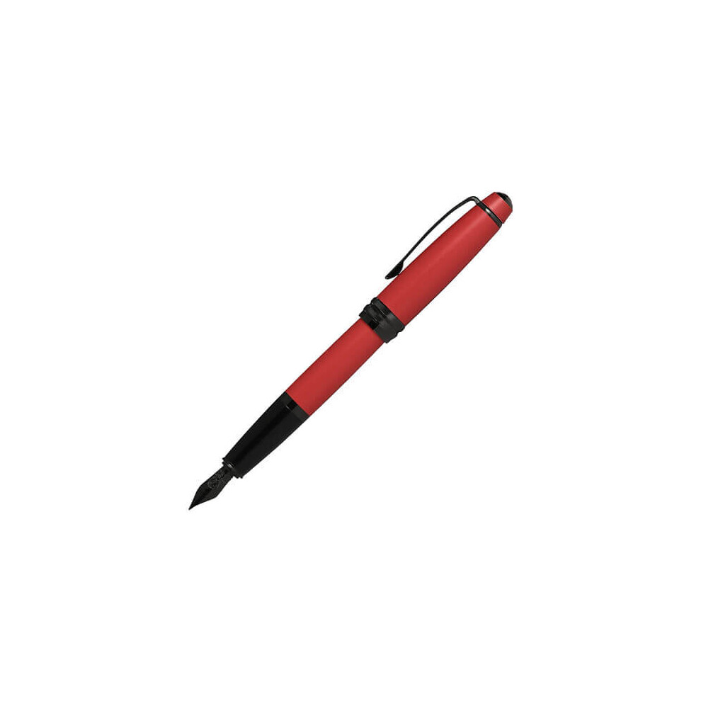 Cross Bailey Fountain Pen W/ Nib (Matte Red) Black/Red