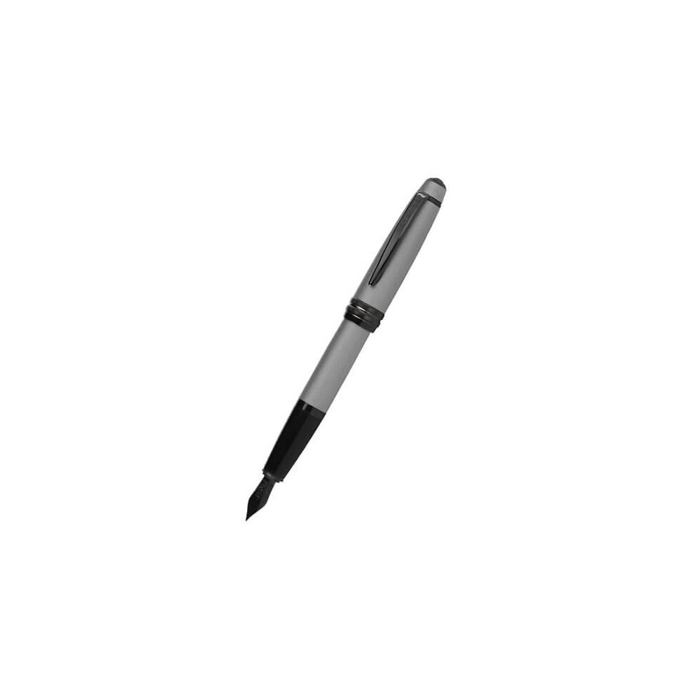 Cross Bailey Fountain Pen W/ Nib (Matte Grey) Black/Grey