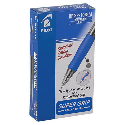 Pilot Pilot BPGP Super Grip Retractable Medium Pen 12pcs 1