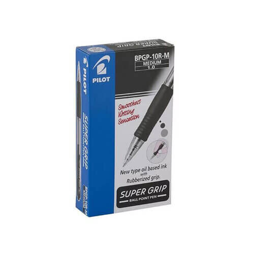 Pilot Pilot BPGP Super Grip Retractable Medium Pen 12pcs 1