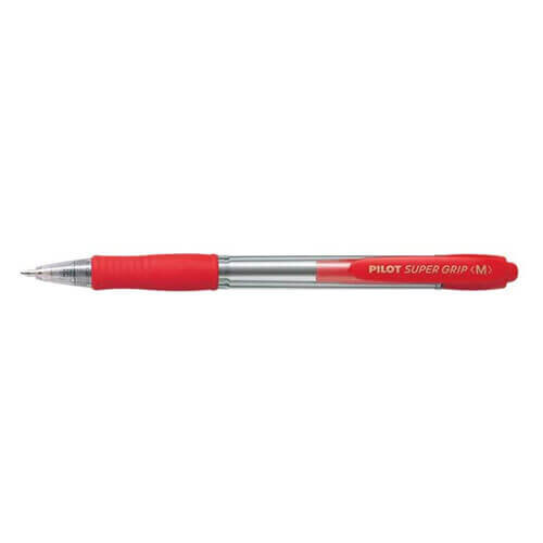 Pilot Pilot BPGP Super Grip Retractable Medium Pen 12pcs