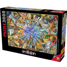 Puzzle Anatolian - Monde 360, Puzzle en Bois de 3000 Pièces, #4916