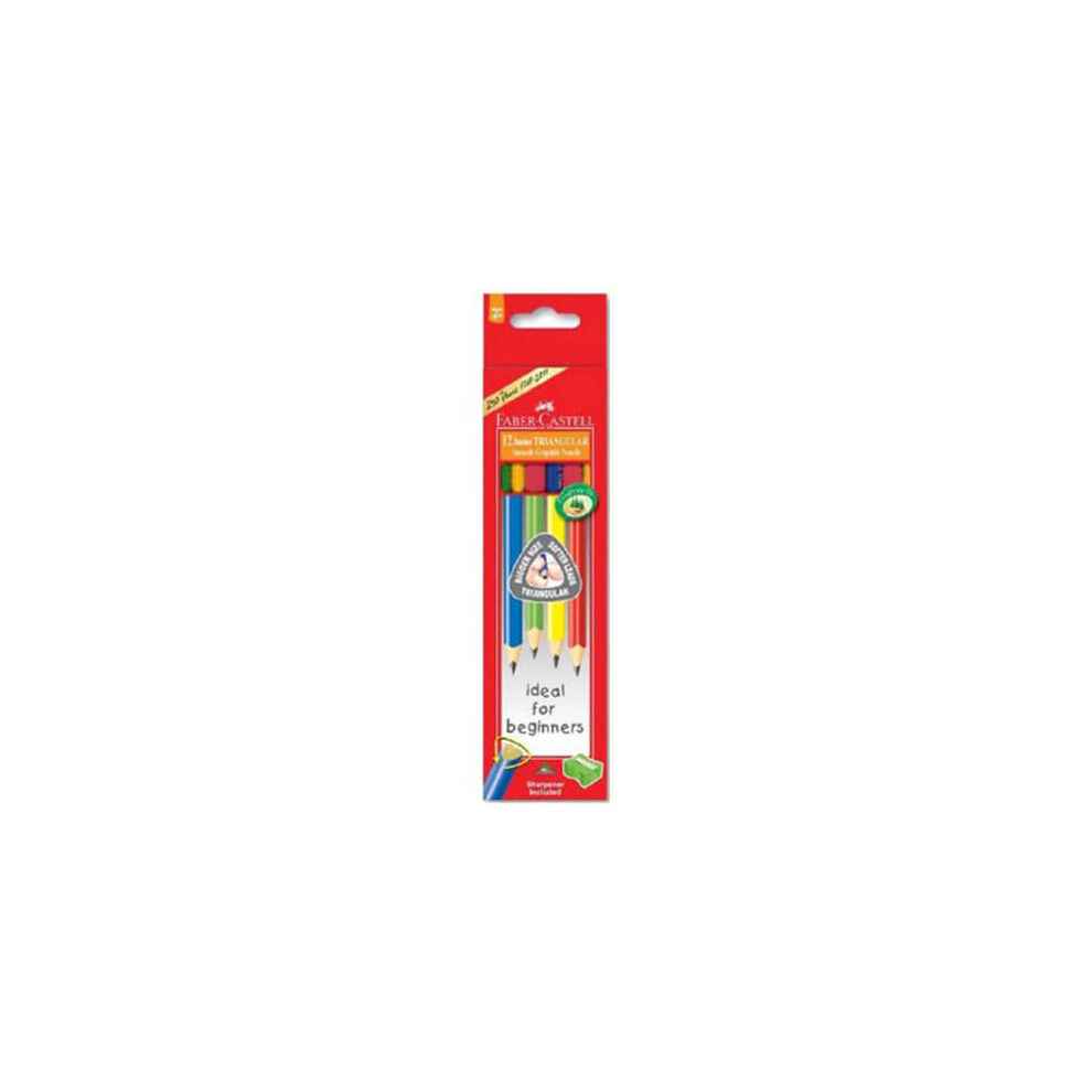 Faber-Castell Triangular Junior Grip Lead Pencil 12Pcs (Hb)