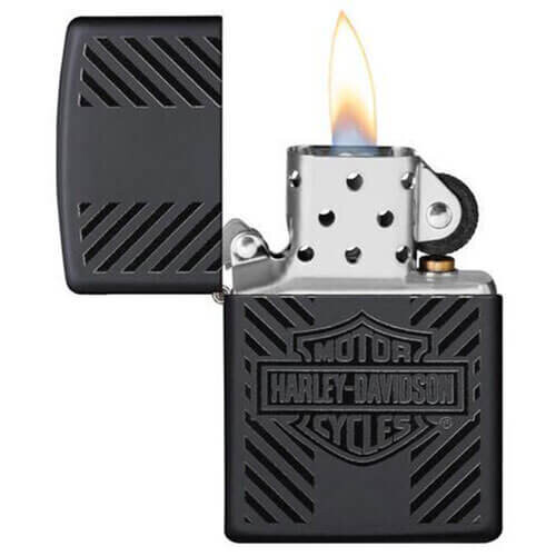 Zippo Zippo Harley Davidson Matte Logo Lighter 1