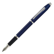 Cross Century ll Blue Lacquer Fountain Pen w/ Chrome PT