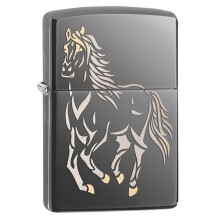 Accendino Zippo Horse, Black Ice