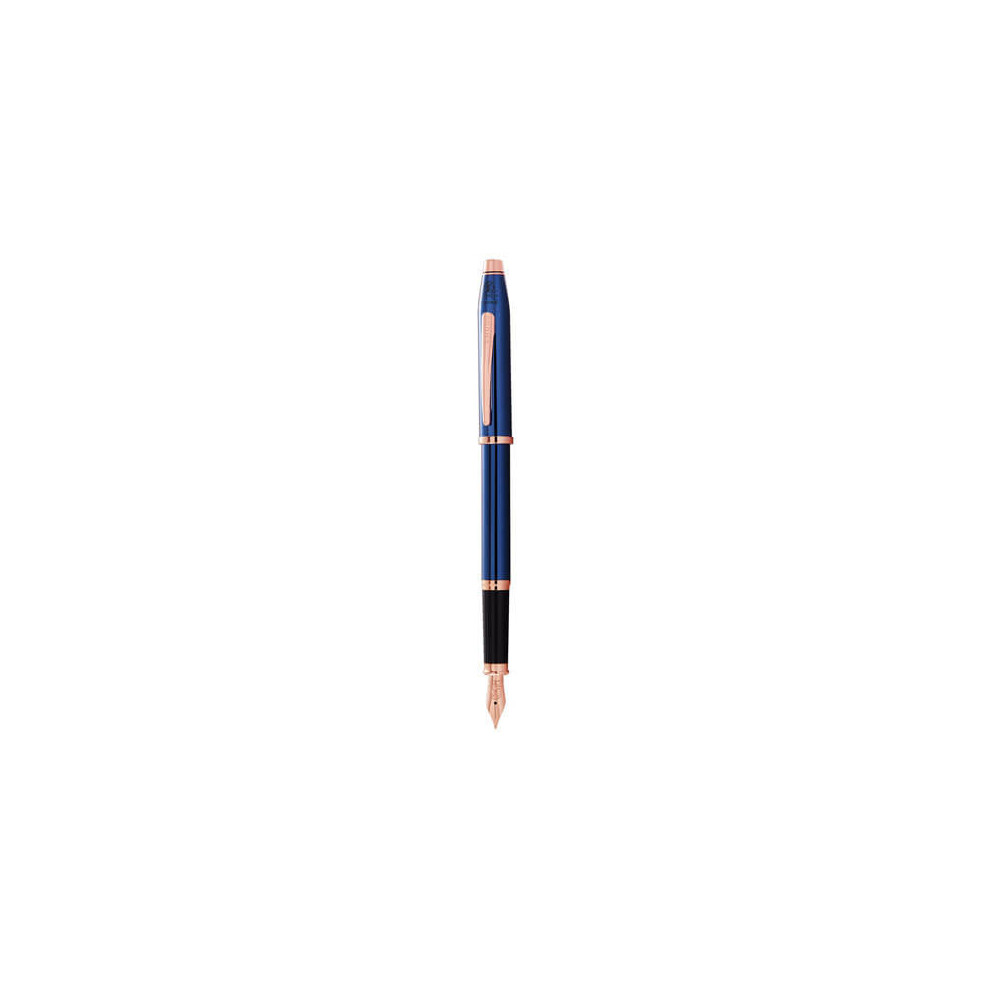 Cross Century Ll Translucent & Rose Fountain Pen Blue/Gold