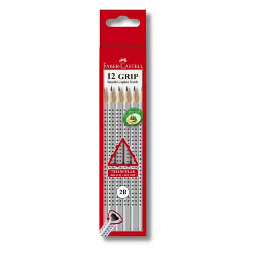 Faber-Castell Faber-Castell Triangular Dot Grip Lead Pencil 12pcs (2B)