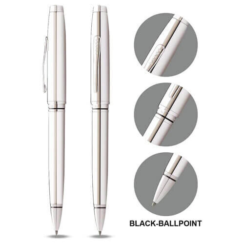 Cross Cross Cross Coventry Lustrous Chrome Ballpoint Pen 1