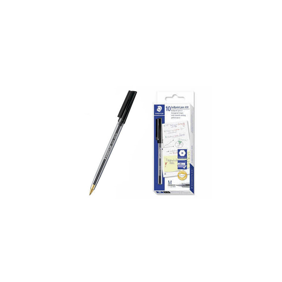 Staedtler Stick Medium Ballpoint Pen (Box of 10)