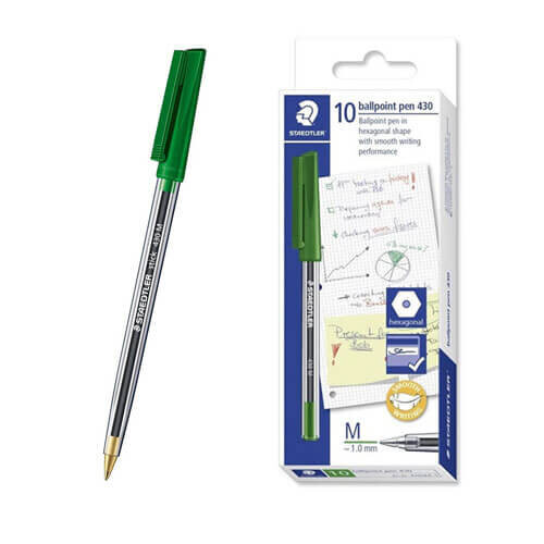 Staedtler Staedtler Stick Medium Ballpoint Pen (Box of 10)
