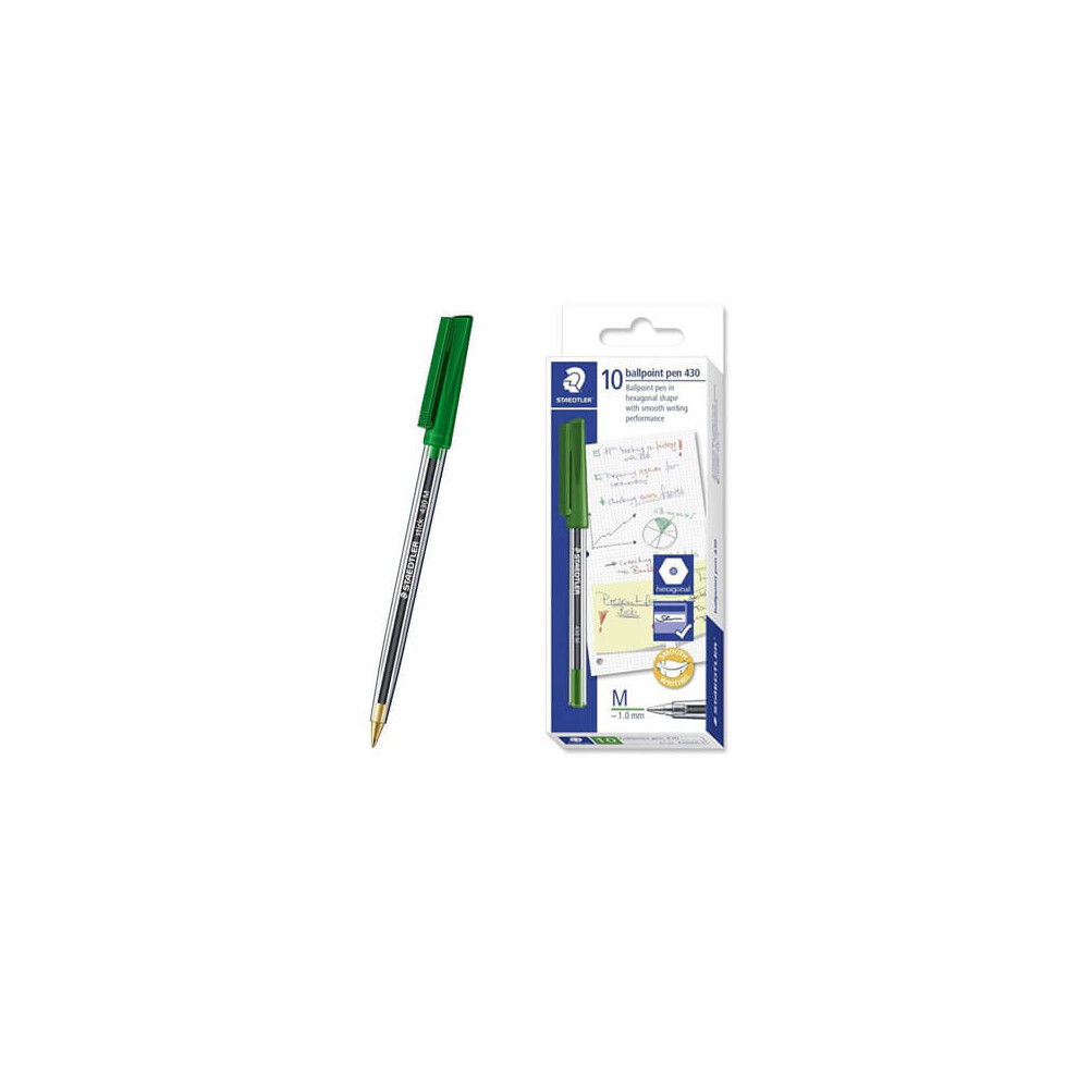 Staedtler Stick Medium Ballpoint Pen (Box of 10)