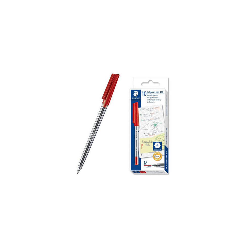 Staedtler Stick Medium Ballpoint Pen (Box of 10)