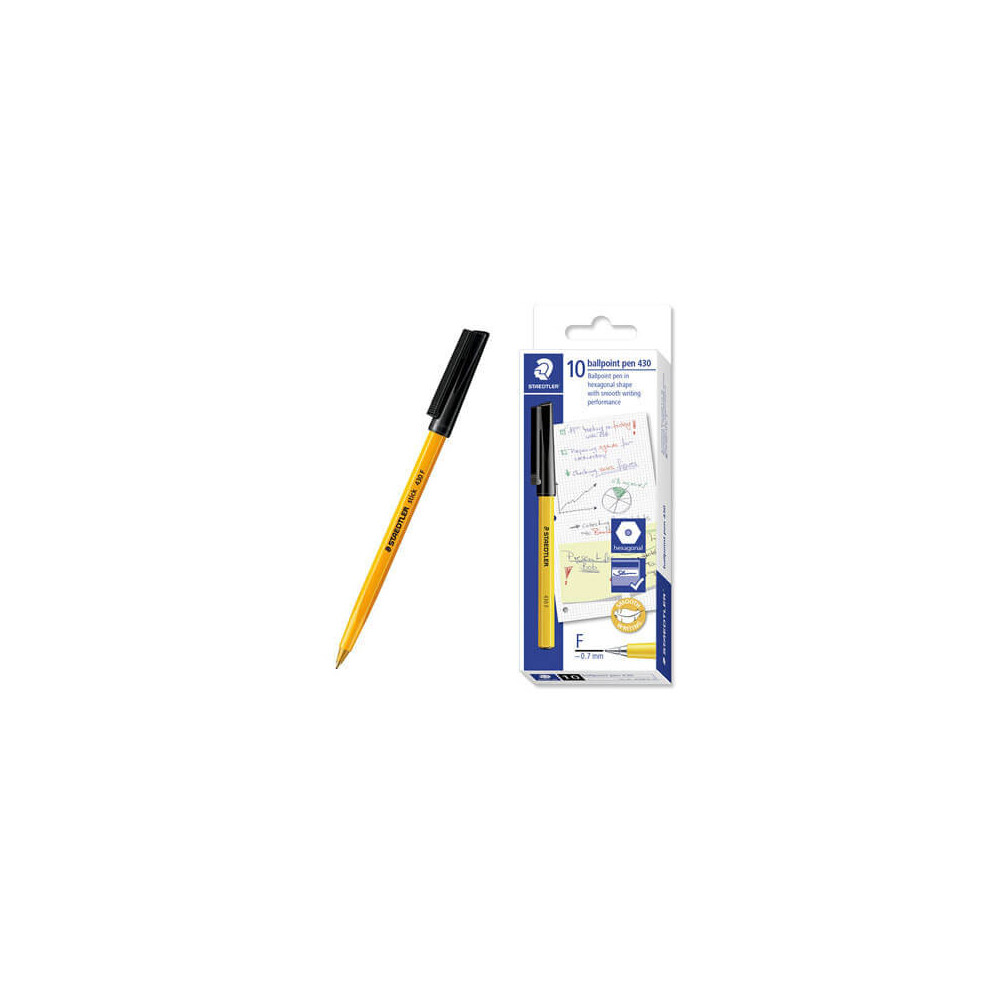 Staedtler Stick Fine Ballpoint Pen (Box of 10)