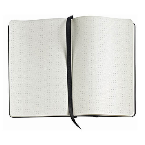 Cross Cross Cross Medium Dotted Leather Journal (Blue) 2