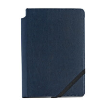 Cross Cross Medium Dotted Leather Journal (Blue)