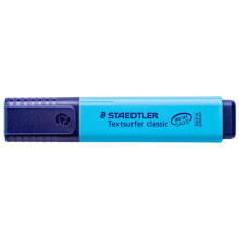 Evidenziatore - STAEDTLER - Textsurfer 364-3 - Confezione da 10 - Colore Blu - Punta smussata 1-5 mm